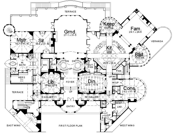 A Look At Mansion Floorplans 2 Homes Of The Rich